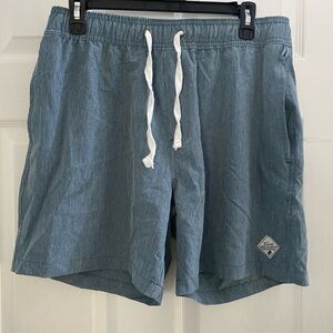 Trunks, Men’s Denim Blue Swim Shorts, size large